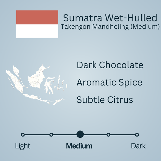 Sumatra Wet-Hulled Takengon Mandheling (Medium)