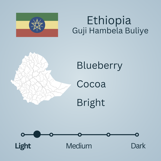 Ethiopia Dry Process Guji Hambela Buliye (Light/Medium)
