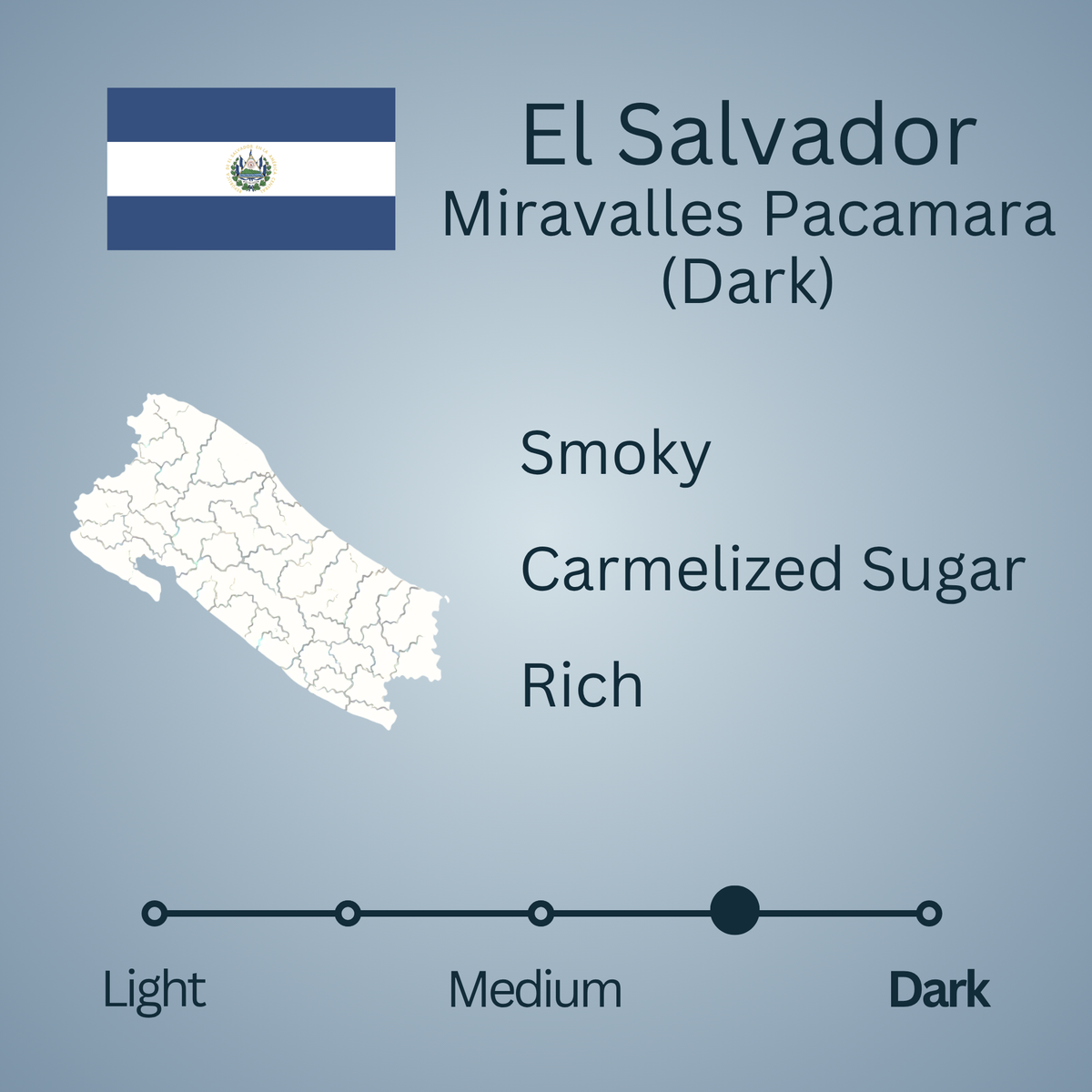 El Salvador Miravalles Pacamara (Dark)